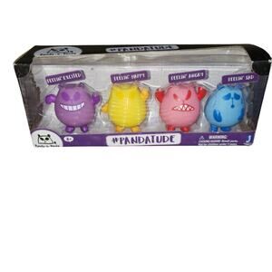 Jazwares Panda-a-Panda #Pandatude Panda Mood Figure 4-Pack NEW